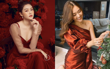 Tường San diện đầm khoét sâu khoe khéo visual sexy, nhưng chiếc nhẫn kim cương to ở tay của cô mới thực sự gây chú ý