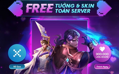 Liên Quân Mobile: Garena tặng miễn phí 5 tướng cùng skin Ryoma Dạ Hội nhân dịp Valentine, game thủ lưu ý để nhận!