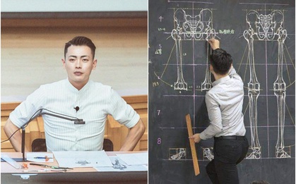 Thầy giáo gây bão mạng với biệt tài vẽ tranh phấn siêu đỉnh, điều thu hút hơn chính là nhan sắc tựa soái ca