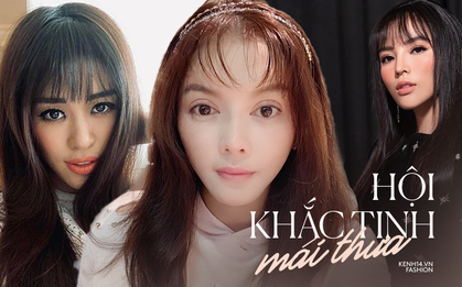 Vbiz có một hội các người đẹp "khắc tinh" của mái thưa: Đu trend cắt mái rồi bị "hack" mất vài phần nhan sắc