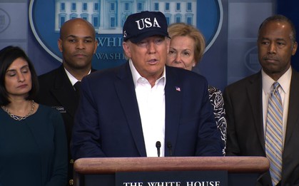 Tổng thống Trump tuyên bố đã làm xét nghiệm virus corona