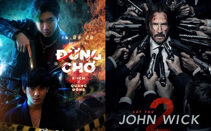 MV mới chưa kịp lên sóng, poster của K-ICM đã bị netizen tố đạo nhái poster phim "bom tấn" Mỹ "John Wick 2"?