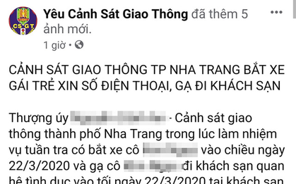 Khánh Hòa xác minh thông tin CSGT gạ tình người vi phạm giao thông
