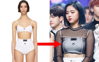 Tưởng cắt đồ là hay, nhìn stylist ITZY “chế” quần lót thành áo ống cho Ryujin chỉ thấy... cạn lời