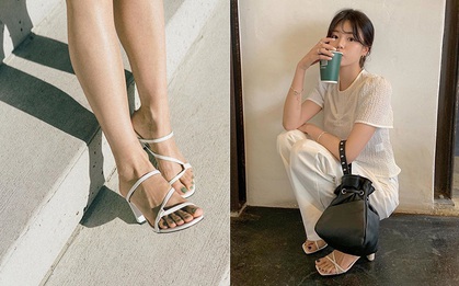 Sandal quai mảnh cứ tinh tế và kéo chân tuyệt diệu thế này thì ai chẳng mê, đến BTV thời trang cũng phải tuyên bố diện hết Hè mới bõ
