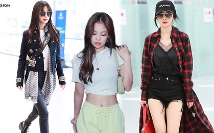 Thời trang sân bay của sao Hoa Hàn cũng lắm drama: Từ thuê người chụp, photoshop chán chê cho tới thay "n" bộ làm màu