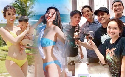 Sao Vbiz trong kỳ nghỉ lễ: Hội mỹ nhân đổ xô khoe triệt để body nóng bỏng, dàn cast phim nghìn tỷ tụ họp định ủ mưu gì?
