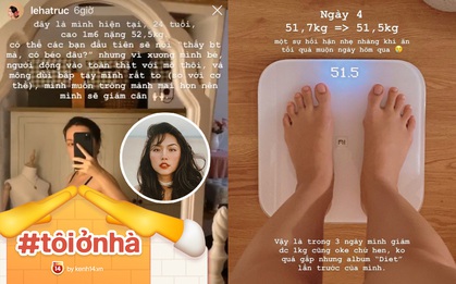 Tranh thủ như Hà Trúc khi ở nhà: mới lên kế hoạch giảm cân mà sau 3 ngày đã xuống được 1 ký