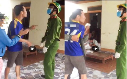 Tụ tập uống rượu giữa mùa dịch, nam thanh niên thách thức công an