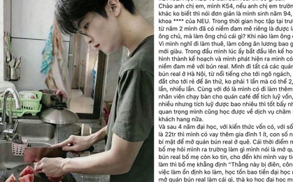 Tốt nghiệp Đại học Kinh tế quốc dân và mở quán bún riêu, nam sinh khiến bố mẹ tức tưởi nhưng rồi phải hối hận sau đó