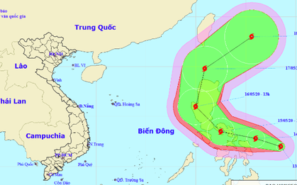 Bão Vongfong giật cấp 11 đang tiến vào Biển Đông