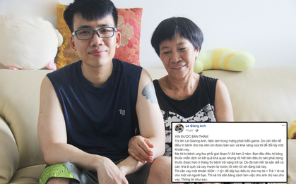 Chàng trai 34 tuổi viết status "bán thân" để đổi lấy khoản vay chữa bệnh cho mẹ: "Giờ tôi không còn ngại gì nữa, tôi phải làm tất cả vì mẹ"