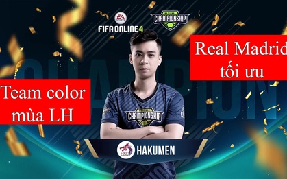 FIFA Online 4: Học Hiếu Hakumen dựng đội hình trong mơ - Team color Real Madrid