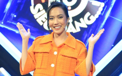 Diệu Nhi thảng thốt khi chơi gameshow tróc cả phấn nền trên mặt