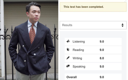 Thầy giáo soái ca Đặng Trần Tùng lần thứ 4 đạt điểm IELTS 9.0: Thành tích đỉnh cao, hiếm có ở Việt Nam!