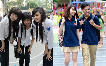Style đi học của 9X và 10X: Đồng phục của 10X có thể "tây" hơn nhưng riêng về khoản tóc tai thì 9X "quằn quại" hơn nhiều