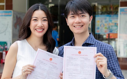 Thúy Vân cùng ông xã đi đăng ký kết hôn, đã hoàn thành những công đoạn chuẩn bị cho đám cưới