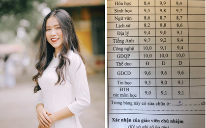 Chủ nhân bảng điểm 9-10 khiến dân tình nháo nhào xin info: Học song trường nhưng vẫn giành học bổng suốt 6 năm, ảnh đời thường xinh xuất sắc
