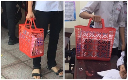 Nam sinh mượn giỏ đi chợ huyền thoại của mẹ làm cặp sách đến trường: Độc đáo, chịu chơi chẳng ai bằng!
