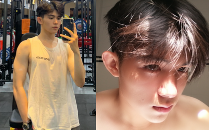 Nam sinh 2002 đẹp trai như tài tử Hong Kong, body săn chắc 6 múi
