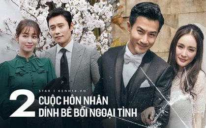 Cái kết trái ngược của 2 cuộc hôn nhân dính scandal ngoại tình chấn động showbiz: Khác xa từ lịch sử tình ái tới cách giải quyết