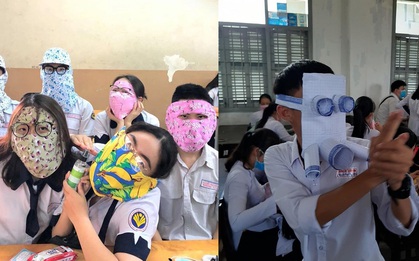 Đi học giữa mùa hè "nóng chảy mỡ" và đây là hàng loạt trò làm mát bá đạo của học sinh