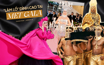 Met Gala hay "mặt trận làm lố" đỉnh cao: Lady Gaga thay đồ "tại trận", Cardi B vác cặp nhũ hoa 12 tỷ nhưng tất cả đều chào thua nam nhân nằm kiệu