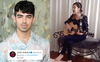 Joe Jonas vào tận clip fan đăng Rosé (BLACKPINK) ôm guitar, cover sương sương 8 năm về trước mà tấm tắc khen: "Ngầu quá đi"