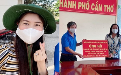 Bà xã Đăng Khôi đã hoàn thành 14 ngày cách ly tập trung, trước khi ra về vẫn không quên có hành động đẹp với các y bác sĩ