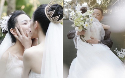 Đám cưới hot nhất Cbiz: Học trò "Mai Siêu Phong" kết hôn với bạn gái đồng tính, ảnh cuối khiến ai cũng xúc động nhoà lệ