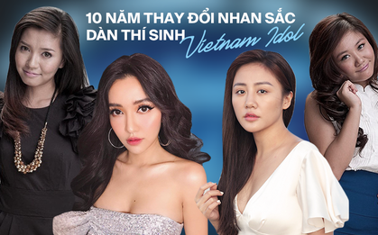 Dàn thí sinh Vietnam Idol lột xác nhan sắc sau 10 năm: Bích Phương dao kéo quá đỉnh, Văn Mai Hương - Trung Quân thay đổi ngoạn mục