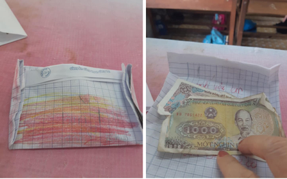 Dòng chữ bất thường trong phong thư kèm 3000 đồng của học trò gửi cô giáo