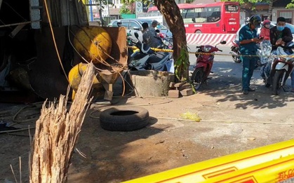 Bình Dương: Bình khí nén hơi phát nổ, chủ tiệm vá vỏ ô tô đứt lìa tay tử vong
