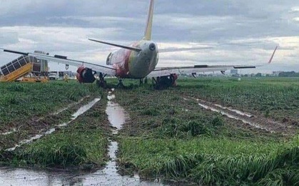 Máy bay trượt khỏi đường băng Tân Sơn Nhất: Vietjet lên tiếng xin lỗi