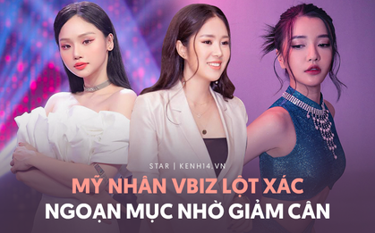 Choáng vì loạt ảnh trước và sau giảm cân của dàn mỹ nhân Vbiz: Đúng là con gái chỉ cần gầy đi là level nhan sắc tăng vùn vụt