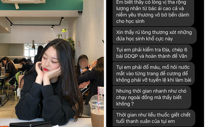 Mai thi cuối kỳ nhưng muốn lùi ngày, nữ sinh gửi tâm thư siêu lầy cho thầy giáo và nhận về cái kết khó tin