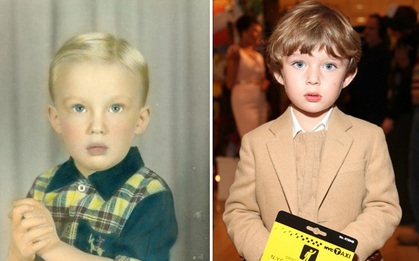 Minh chứng cho thấy "hoàng tử Nhà Trắng" Barron Trump giống cha như 2 giọt nước, thừa hưởng nhan sắc thời trẻ của Tổng thống Mỹ