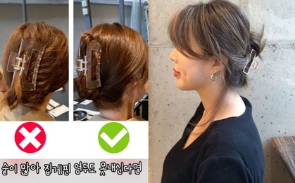6 cách búi tóc với kẹp càng cua cực dễ, hè này muốn gọn gàng sang chảnh thì chị em phải học ngay