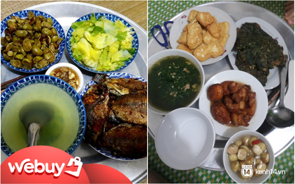 Loạt mâm cơm 50 - 60k "quay đầu" mà cực tươm tất, ai bảo ít tiền không được ăn ngon?