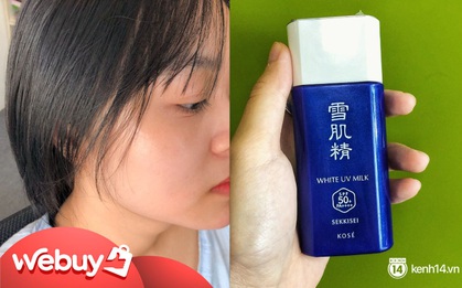 Kem chống nắng Nhật "hot hit" với chất kem tàng hình trên da, nhẹ bẫng như không, team ghét kem nâng tông ắt sẽ "kết"