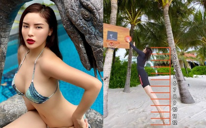 Kỳ Duyên kéo chân dài như nấc thang lên thiên đường: 1 phần đầu - 11 phần thân, dụi mắt mấy lần vẫn không tin nổi