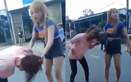 Cô gái trẻ bị đôi nam nữ đánh tới tấp giữa đường: "Mi thích ăn trộm tiền của tao đúng không?"