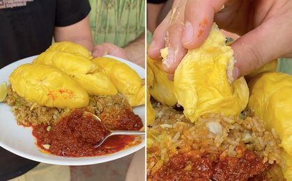 Đến người can đảm và đam mê ẩm thực nhất cũng "rén" trước món cơm chiên sầu riêng khó hiểu đang gây bão MXH