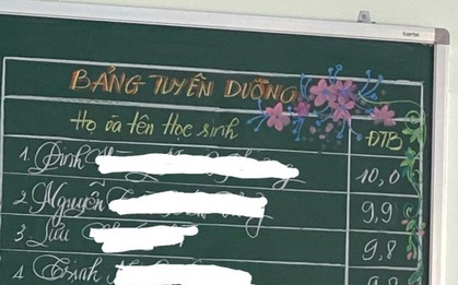 Bảng điểm "như mơ" của các học sinh lớp 7 ở Cần Thơ