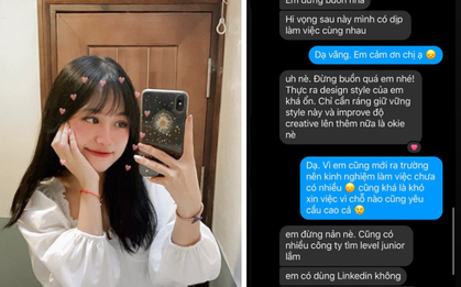 Đi xin việc nhưng bị từ chối vì chưa đủ kinh nghiệm, gái xinh nhận được tin nhắn siêu "ngọt tim" từ nhà tuyển dụng