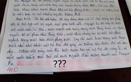 Bài phê "hoàn hảo" nhưng chỉ được 4 điểm, nam sinh giật mình khi thấy lời phê cực gắt của giáo viên