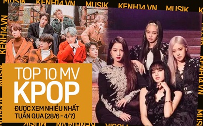 10 MV Kpop được xem nhiều nhất tuần: BLACKPINK quay trở lại cực gắt với 4 MV; BTS, SEVENTEEN giữ vững phong độ còn PSY bất ngờ rớt top