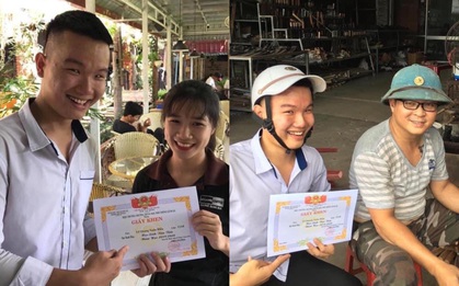 Lần đầu được danh hiệu tiên tiến, nam sinh mang giấy khen đi check-in khắp nơi, đến cả chuồng chó chuồng lợn cũng không tha
