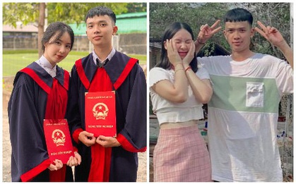 Bức ảnh kỷ yếu chiếm spotlight MXH: Cặp đôi 2K2 siêu dễ thương, bất ngờ yêu nhau sau 12 năm làm bạn