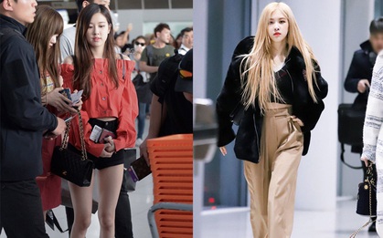 Rosé chăm diện quần ống rộng nên người ta mất luôn kí ức về đôi chân vòng kiềng của cô, "hack dáng" đỉnh cao là đây chứ đâu